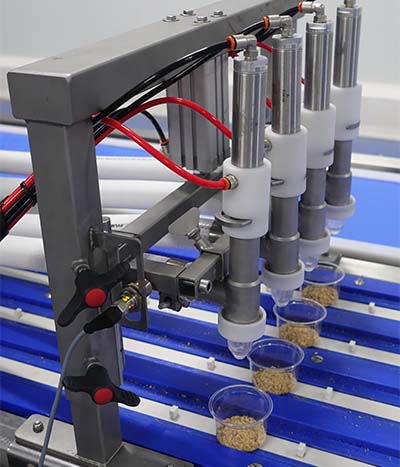 Beldos Belmulti 670 multi-piston depositor in use